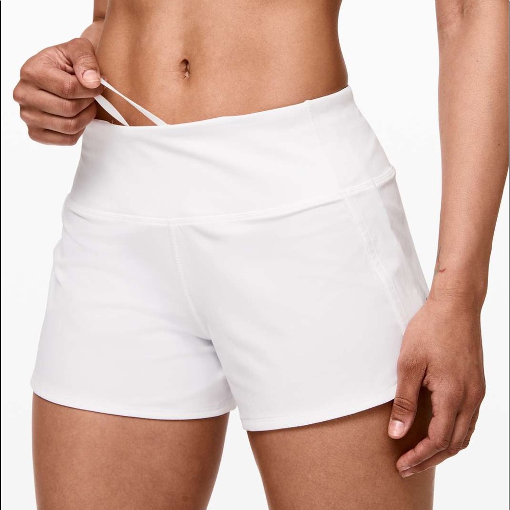 Lululemon Run Times Shorts White Size 4